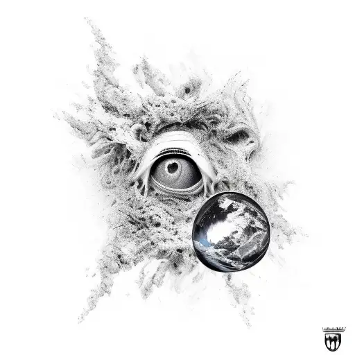 Apstract And Psychedelic Black And White