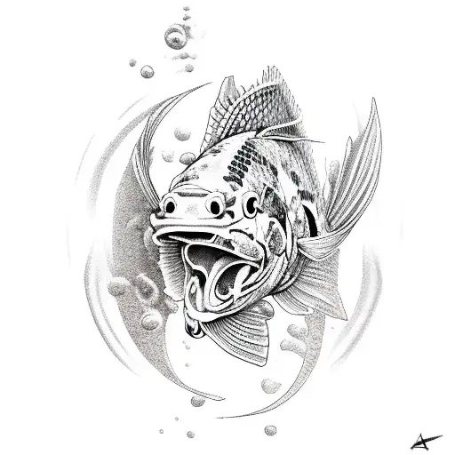 Koi With Roman Warrior