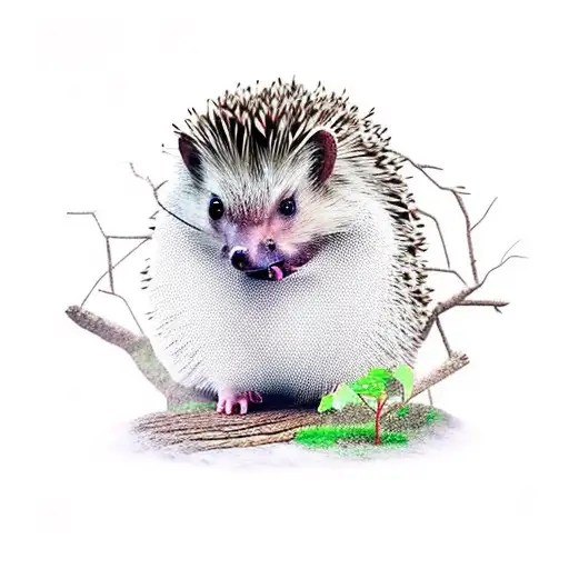 Hedgehog In A Tree House