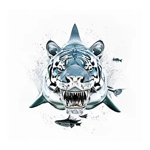 Tiger Shark Abstract