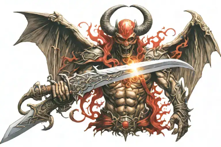 God Devil Angel Demon Sword