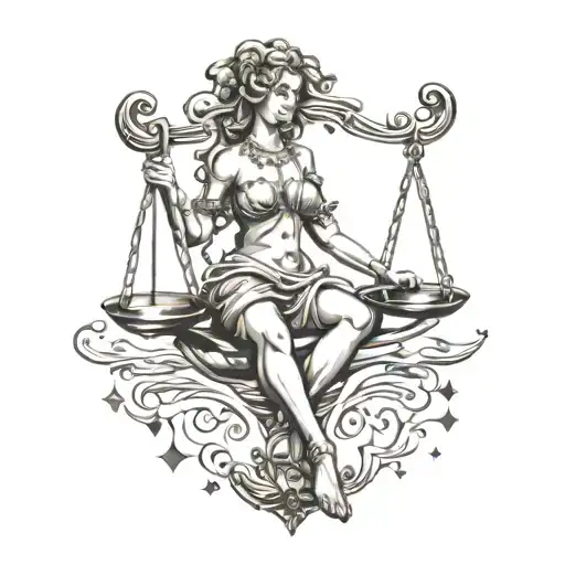 Libra With Music Sign With