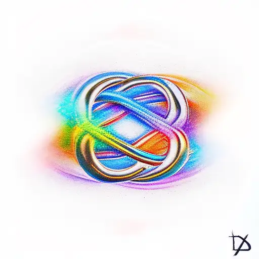 Infinity Symbol With Letter A And D