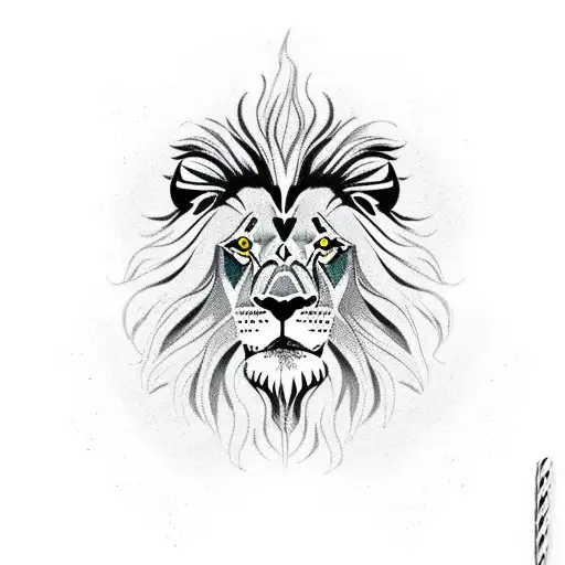 Lion Roaring With A Khanda In Background