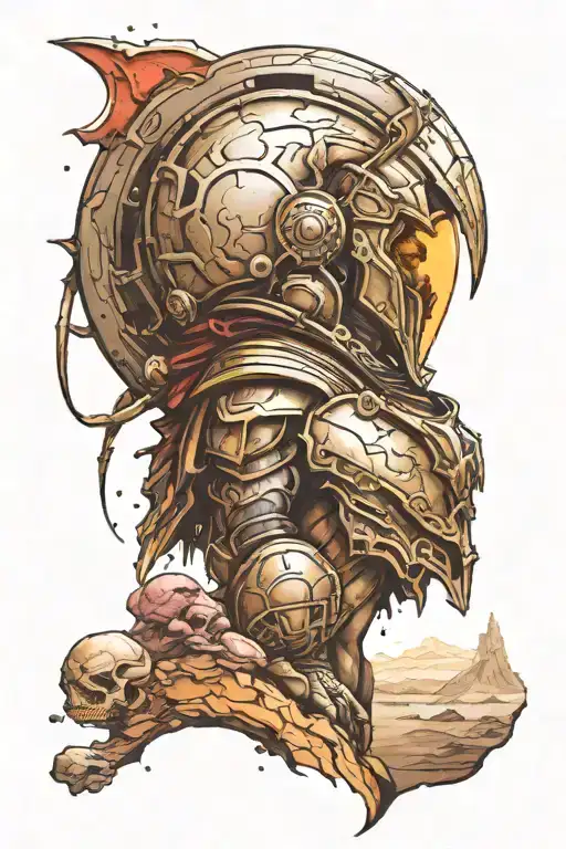 Spartan Looking At Alien Planet