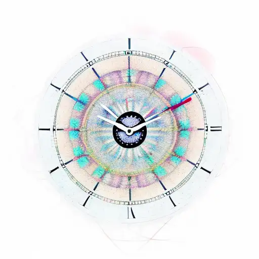 A Clock But The Hands Wrap Around Each Other And Make An Infinity Sign And It Says On It Fami