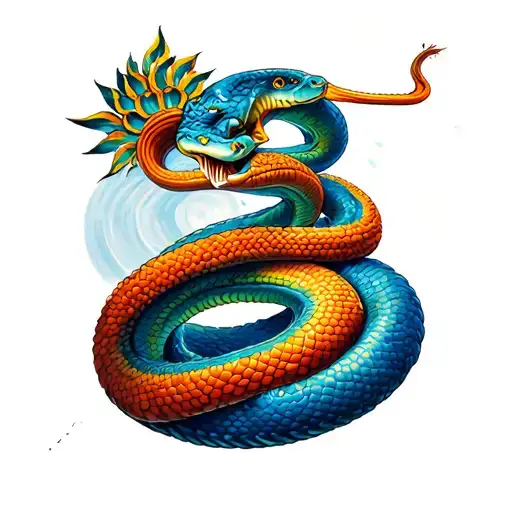 Lord Shiva Wrapped 5Head Snake Falling Ganga Top Of The Sky