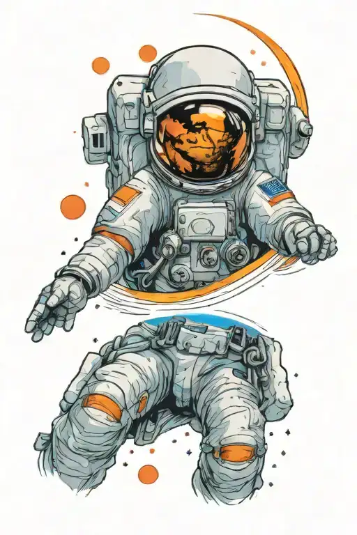 Astronaut Looking At Rip In Universe