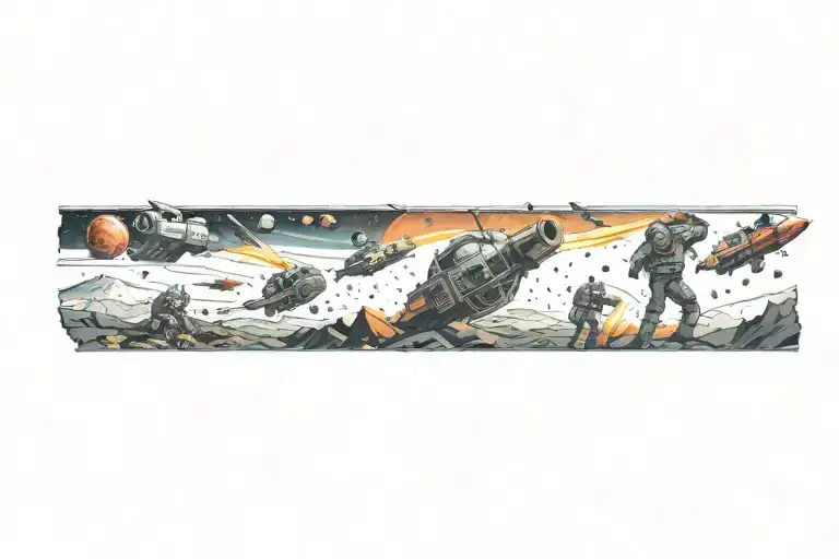 Battle Field In Space