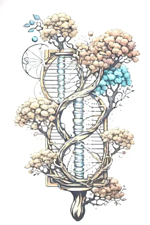 Dna Tree Of Life Golden Ratio Atoms