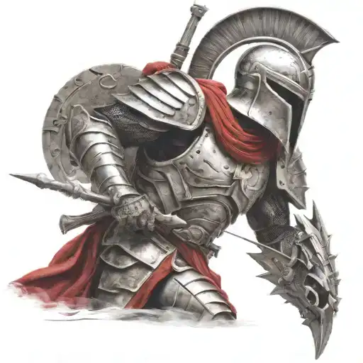 Spartan In Full Armor Stranded On Alien Planet