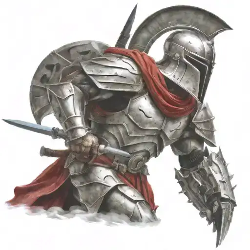 Spartan In Full Armor Stranded On Alien Planet