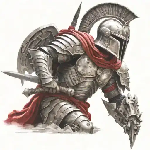 Spartan In Full Armor Stranded On Alien Planet