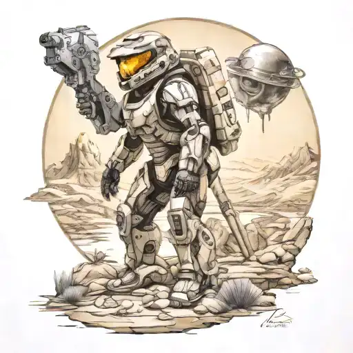 Halo Spartan Stranded On Alien Planet