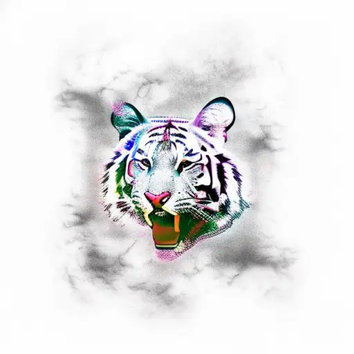 Marilyn Monroe Mixed With Bengal Tiger