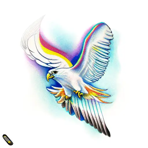 Hang Glider With Eagle Feathers