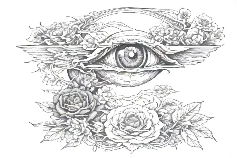 Anti Possession Symbol With Florals