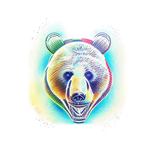 Bear Drinking A Bottle Of Wine