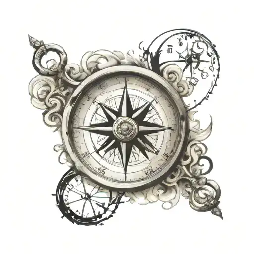 Compass With Semi Colon