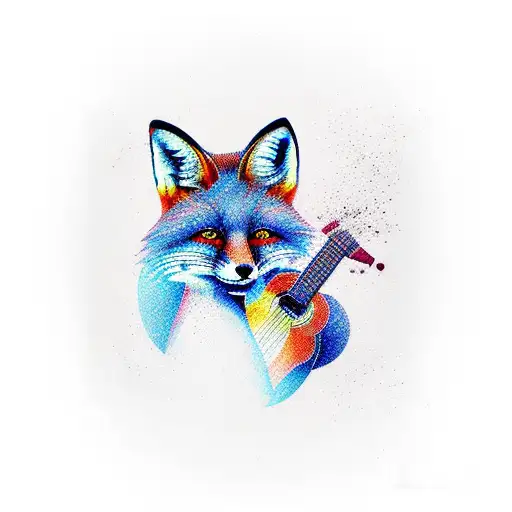 Fox With Guitar