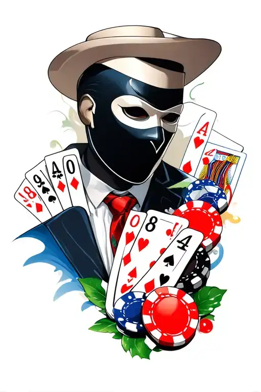 Masked Man And Gambling
