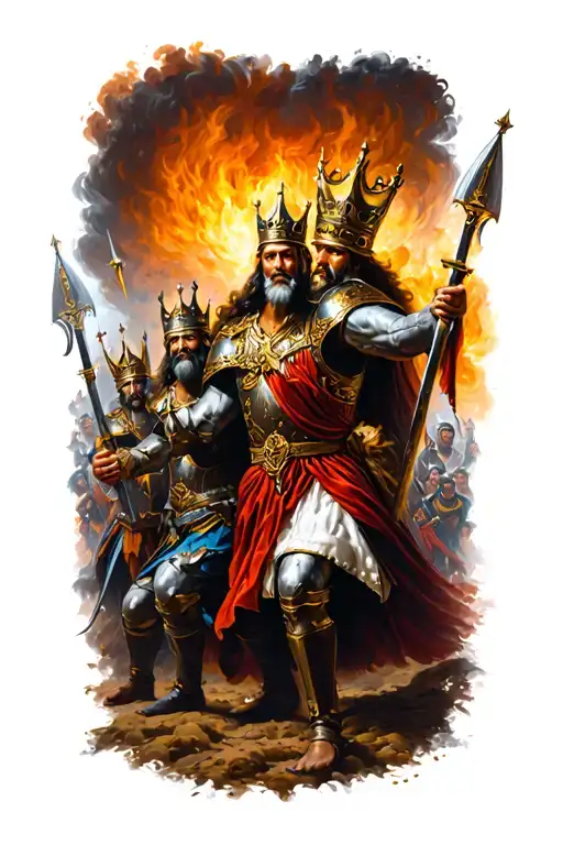 Kings In Battle Scene