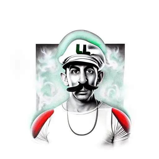 Luigi Gangsta Tribute Green Arms