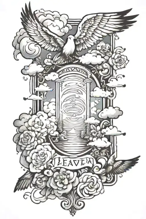 Heaven Written Vertically