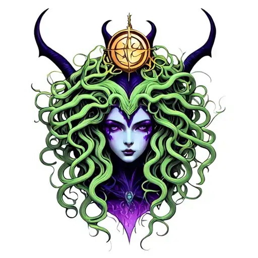 Medusa And Maleficent Virgo Symbol Incorporated