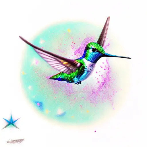 Hummingbird Within Virgo Stars