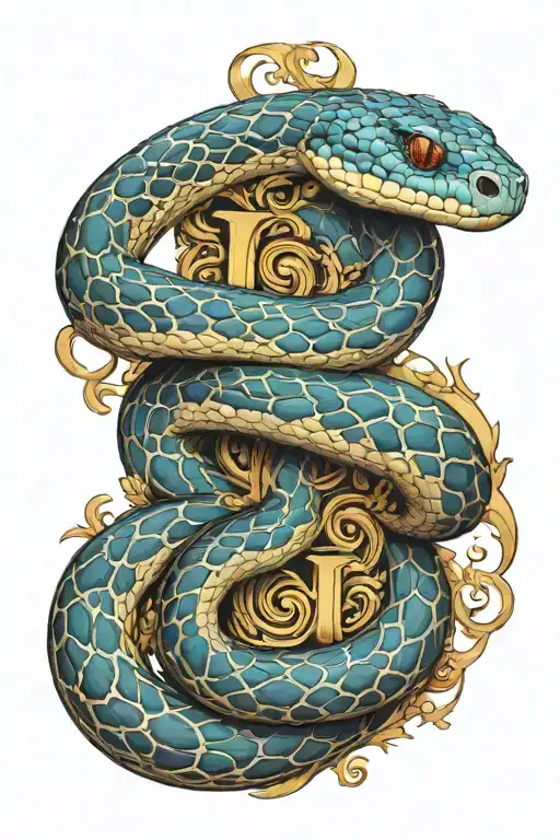 A Snake And The Letter G