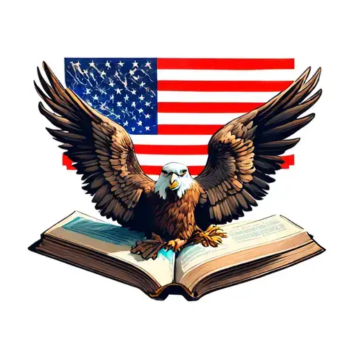 Book Style Illustration Symbolizing Freedom