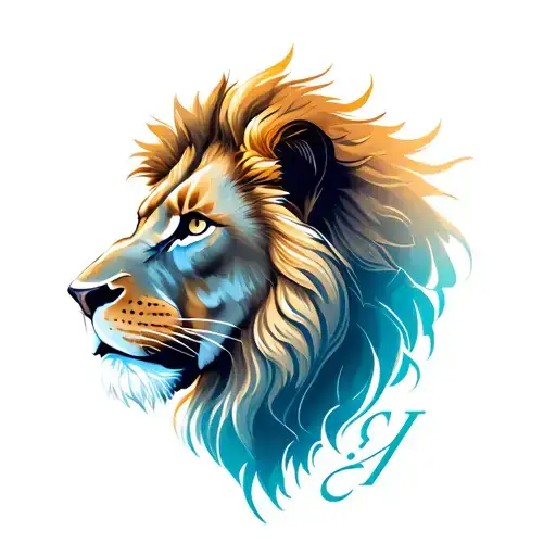 Lion Head With Initials Cj Hidden The Design Realism