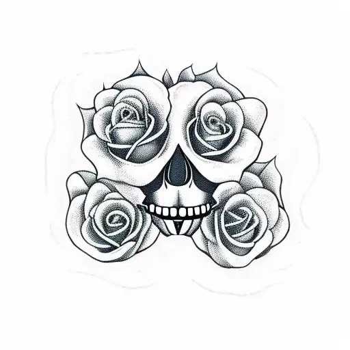 Skull And Roses