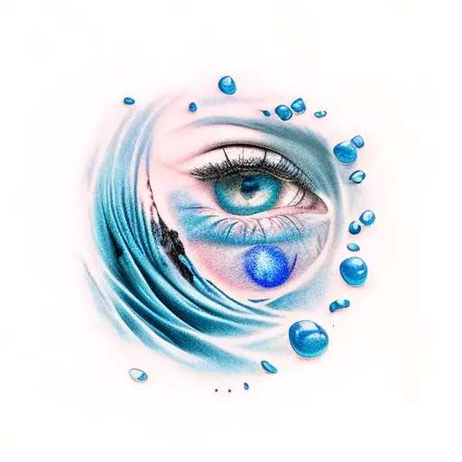 Dark Blue Fading To Light Blue