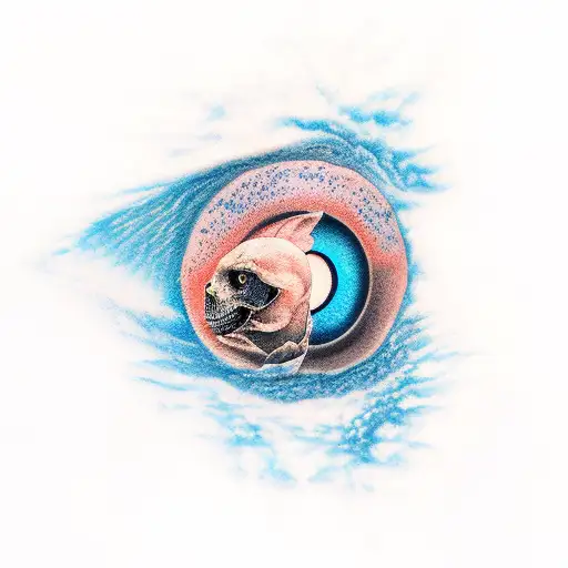 Dark Blue Fading To Light Blue