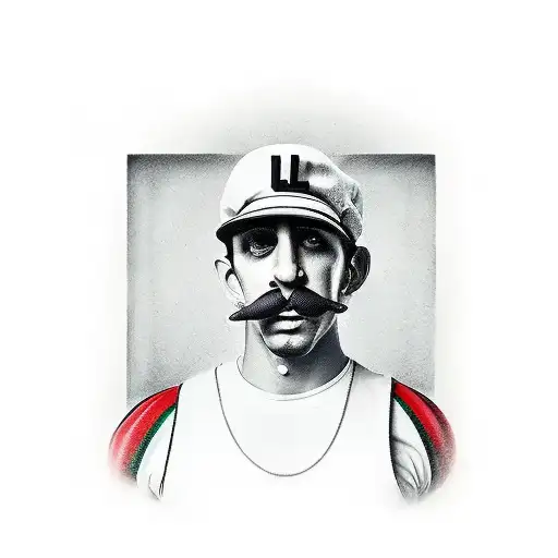 Luigi Gangsta Tribute Green Arms