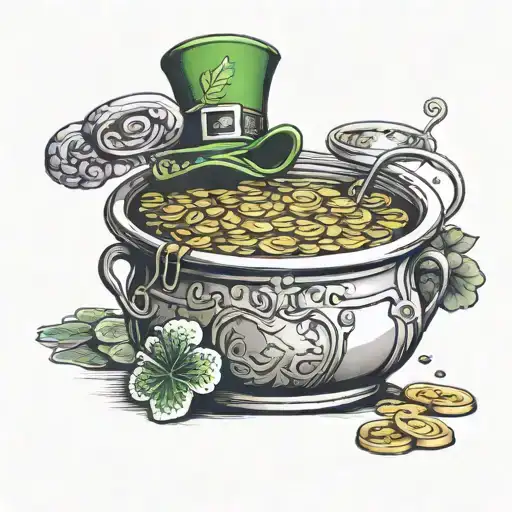 Irish Dark Leprechaun Pot Of Gold