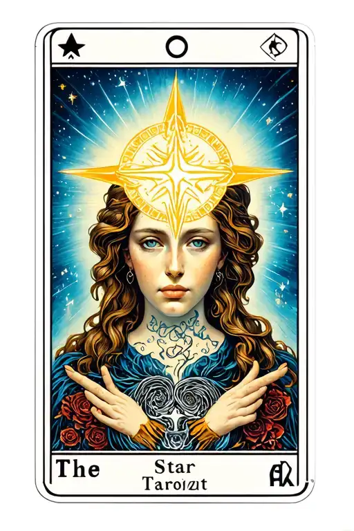 The Star Tarot Card Featuring