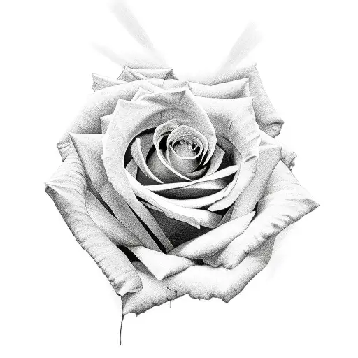 Rose With Hourglass And 999