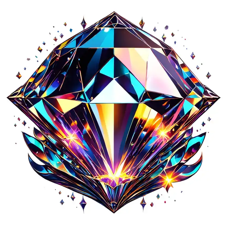 Sparkling Diamond Shape