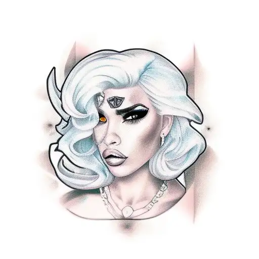 Peach As A Latina Gangsta Full Body