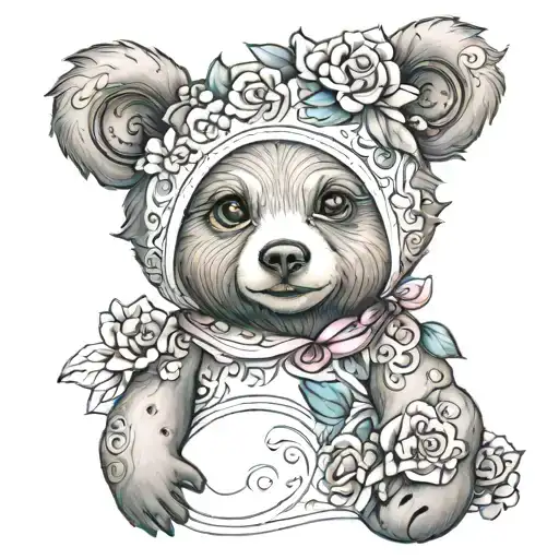 Ady Bear Looking Lovely And Adoreable As A Very Young Little Lady