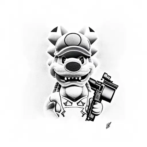 Bowser With A Gun