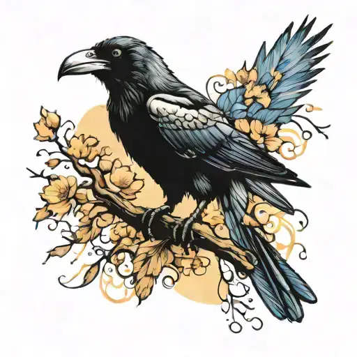 Van Gogh Style Crow