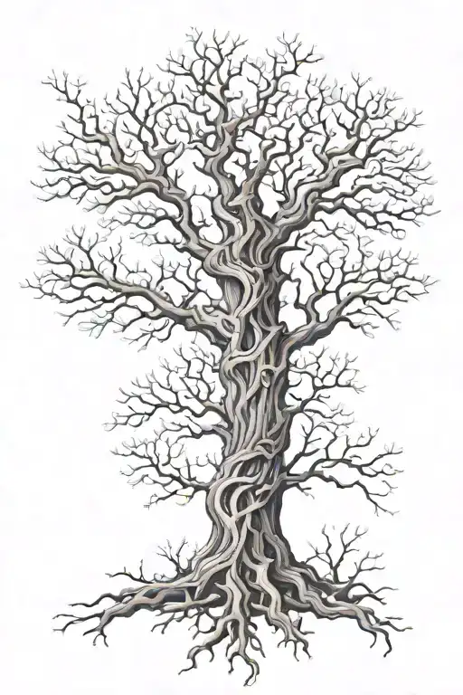 A Tree With Detailed Branches