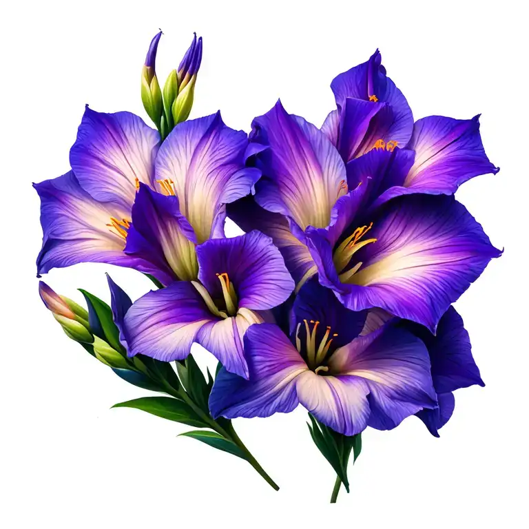 Gladiolus Violet Flower