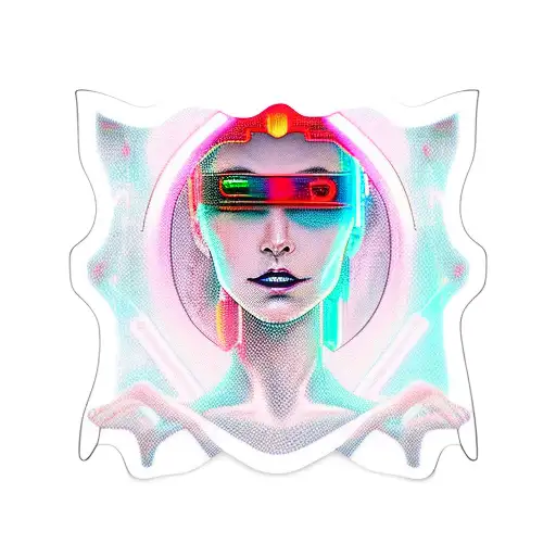 Cyberpunk Woman Night Sleeve