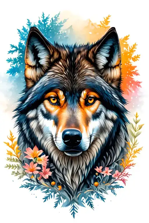 Wolf Scene Featuring