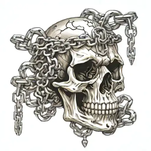 Skull With Chain